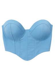 Vista previa del color AZUL del producto Crop top Amalfi