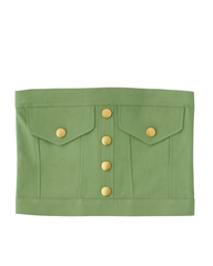 Vista previa del color VERDE del producto Crop top Capri