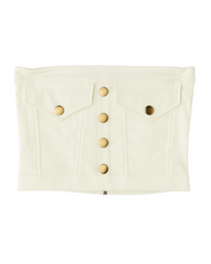 Vista previa del color BLANCO del producto Crop top Capri