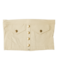 Vista previa del color BEIGE del producto Crop top Capri
