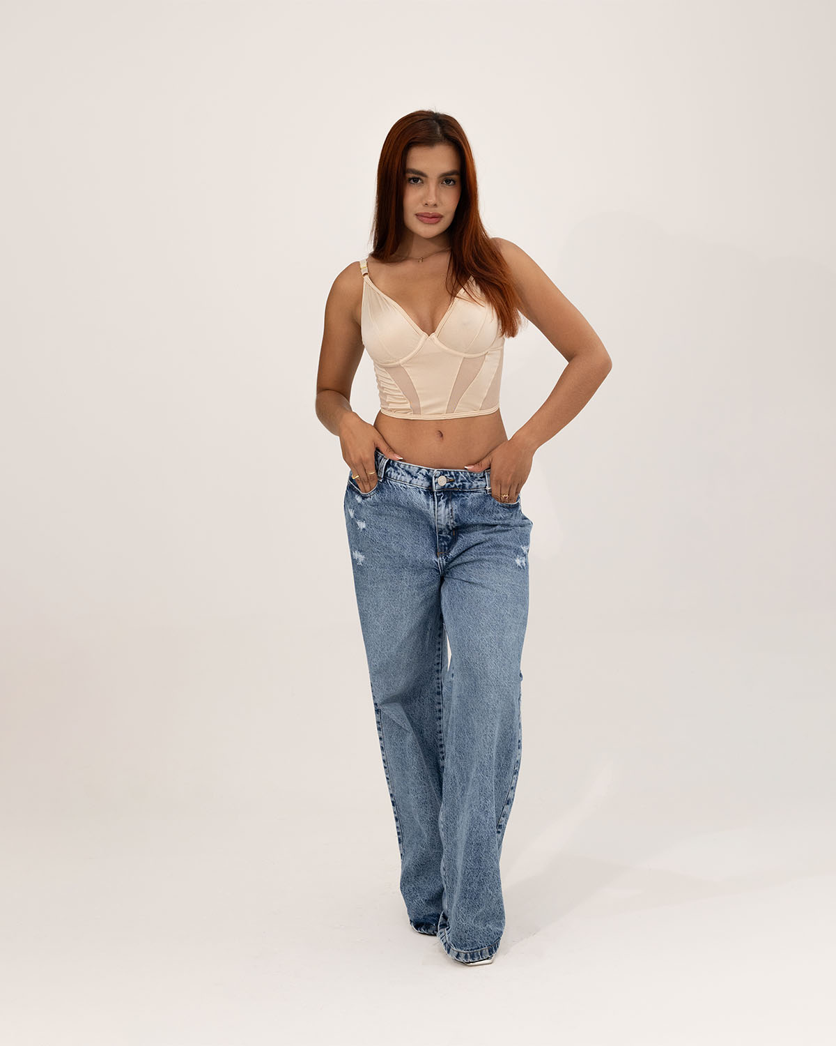 Crop top traslúcido