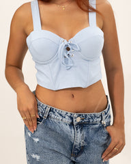 Vista previa del color AZUL del producto Corset Realce Frontal