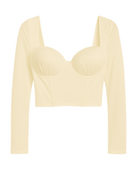 Vista previa del color BEIGE del producto Crop Top Praga