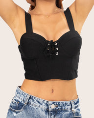 Vista previa del color NEGRO del producto Corset Realce Frontal