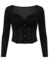 Vista previa del color NEGRO del producto Crop top Hade