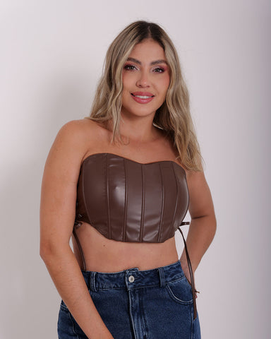 Crop Top Strapless imagen 3