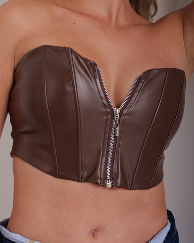 Crop Top Cierre delantero imagen principal