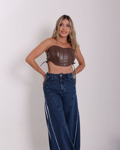 Crop Top Strapless imagen 2