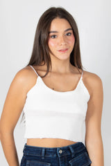 BLUSA SIN MANGAS TIPO CROPTOP