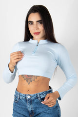 CAMISETA TIPO CROP TOP MANGA LARGA