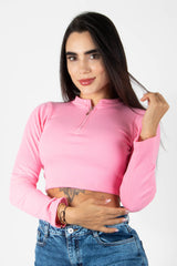 CAMISETA TIPO CROP TOP MANGA LARGA