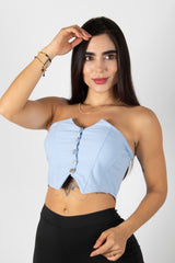 CROP TOP STRAPLESS