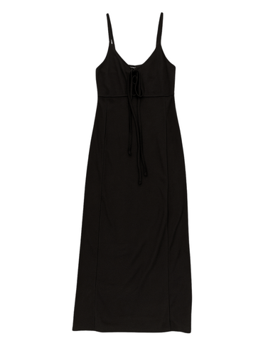 Vestido Largo con Tiras y Cordón Frontal imagen 2