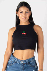 BLUSA TIPO CROPTOP SIN MANGAS