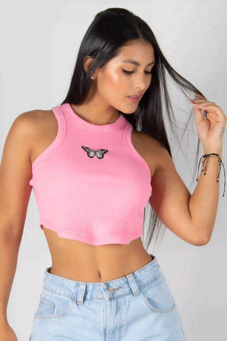 Crop Top Clásico Mariposa imagen 3