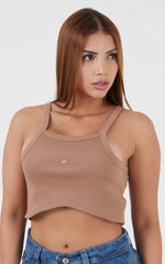 Vista previa del color AZUL del producto Crop Top Sisa con Aplique