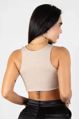 BLUSA TIPO CROP CON APLIQUES