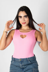 Body con escote de corazón