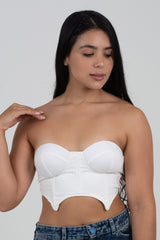 Crop Top Tipo Bustier