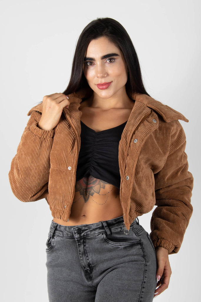 CHAQUETA PUFFER EN CORDOROY