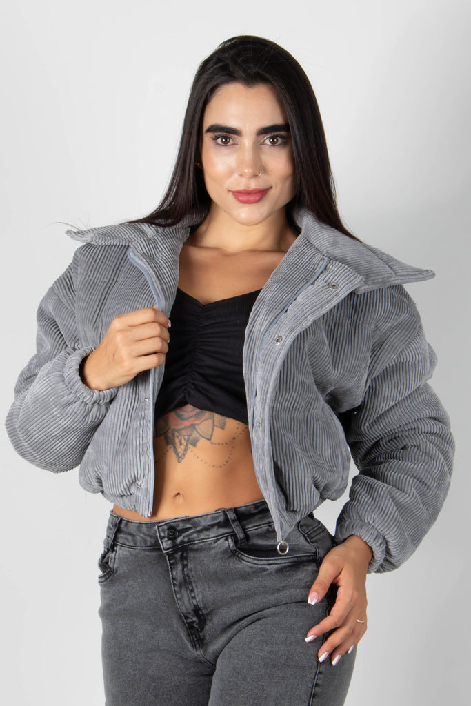 CHAQUETA PUFFER EN CORDOROY