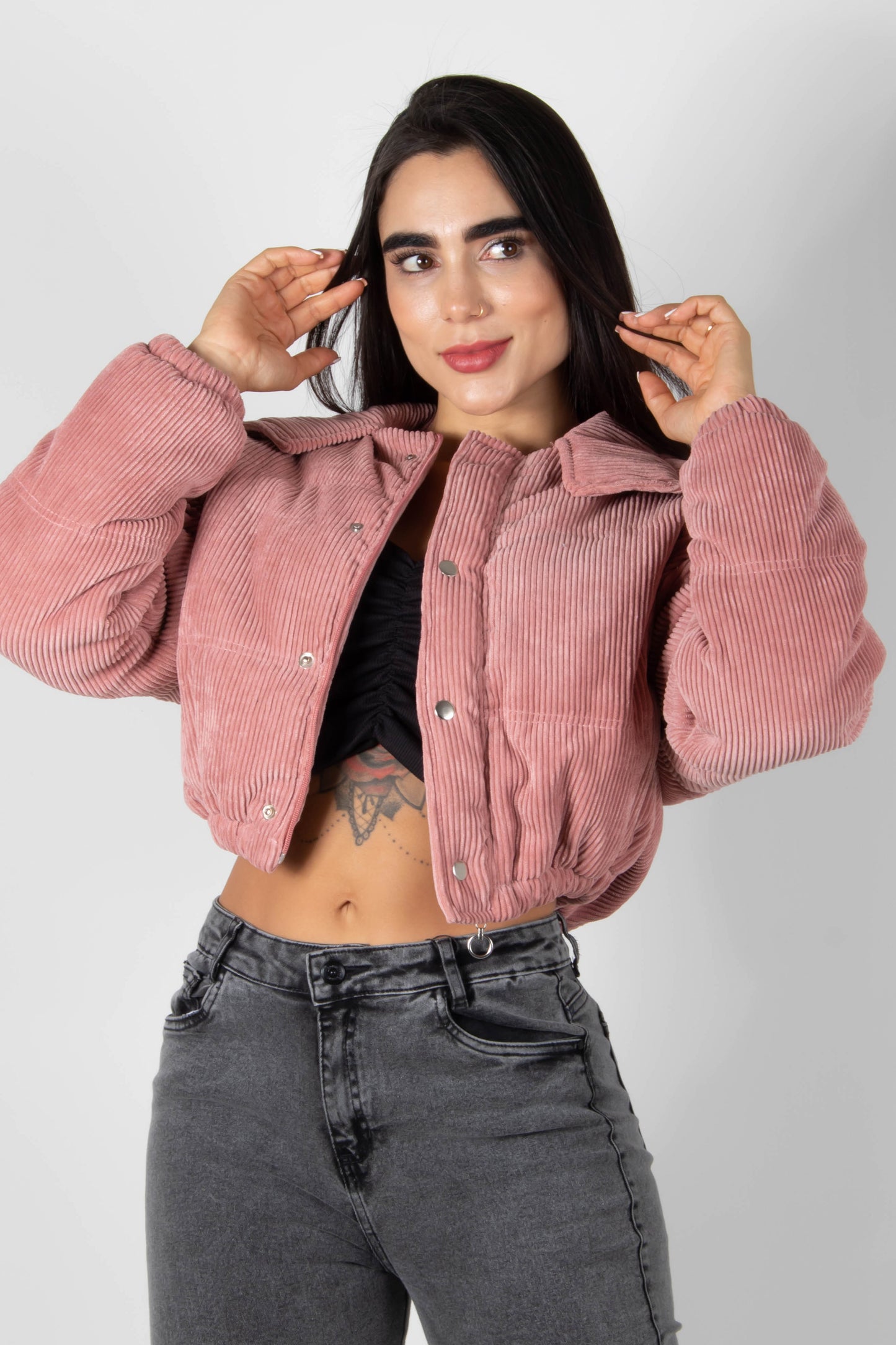 CHAQUETA PUFFER EN CORDOROY