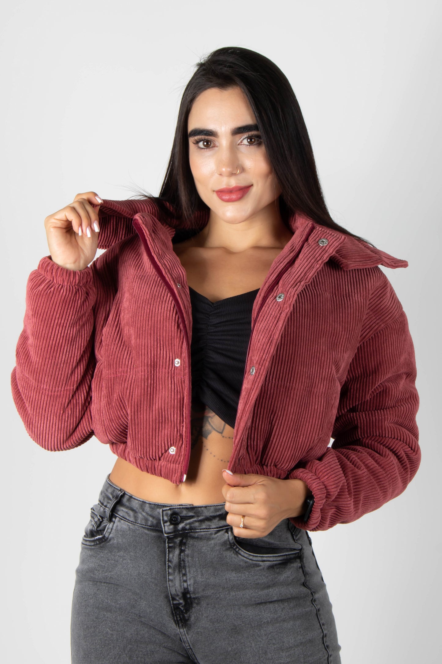 CHAQUETA PUFFER EN CORDOROY