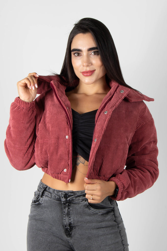 CHAQUETA PUFFER EN CORDOROY