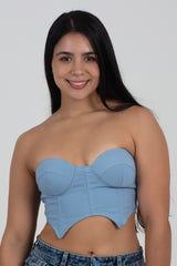 Crop Top Tipo Bustier