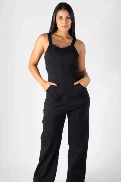 ENTERIZO DE PANTALON CON BLUSA CON TIRAS