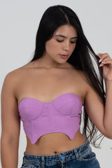 Crop Top Tipo Bustier