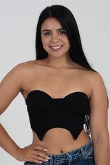 Crop Top Tipo Bustier