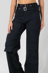 PANTALON TIPO CARGO CON DOBLE CORREA DE AJUSTE