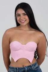 Crop Top Tipo Bustier