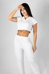 CONJUNTO DE CAMISERA MANGA CORTA Y PANTALON