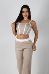 conjunto de top y pantalón