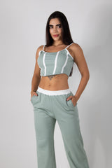 conjunto de top y pantalón