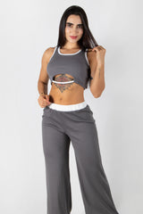 Conjunto de top y pantalón