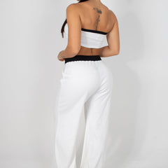 CONJUNTO DE TOP STRAPLESS Y PANTALÓN