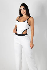 CONJUNTO DE BODY DE TIRO ALTO CON PANTALON