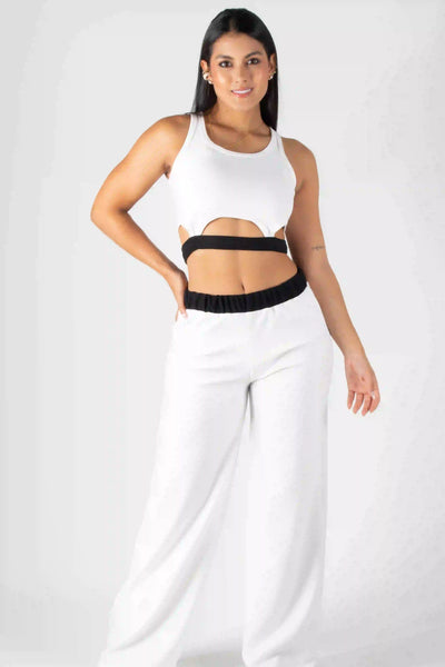 Set de Crop Top y Pantalón Elegante