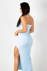 VESTIDO LARGO STRAPLESS