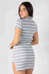 VESTIDO CORTO TIPO POLO