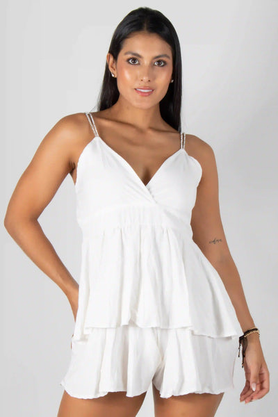 Vestido Corto con Boleros